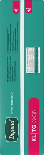 Depend Incontinence Underwear for Women, Extra-Large, 26 Count | Maximum Absorption | Disposable | Blush | Pack of 2