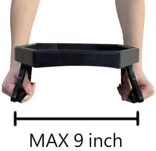 NHD Sofa Armrest Clip Table – No-Slip Couch Tray for Drinks, Snacks, Remote – Adjustable Armchair Table for Living Room, Bedroom, Dorm – Fits Most Armrests (Black)