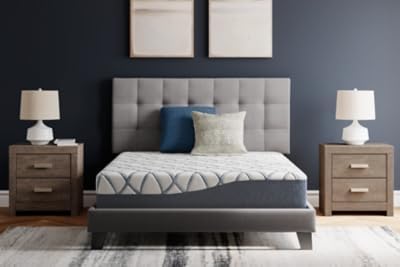 Signature Design by Ashley 10 Inch Chime Elite 2.0 Firm Green Tea Memory Foam Mattress for Cool Sleep and Pressure Relief, Twin, Fiberglass Free, Mattress In A Box