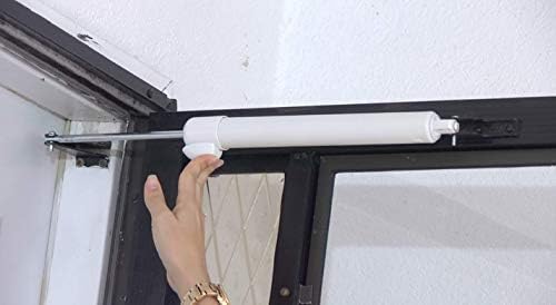 Touch 'n Hold Smooth Door Closer - Single Kit (Sandstone) - Standard-Duty Door Closer with Touch-Button Hold Open Feature & Smooth Closing Motion – for (Medium & Lightweight) Storm, Screen Doors.
