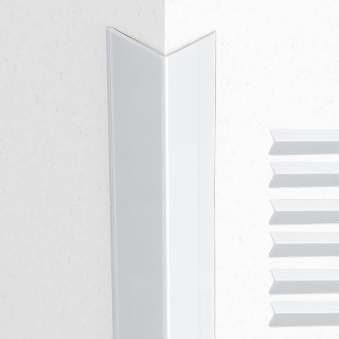 Proflex Wall Corner Protector - Clear 1 inch x 36 inch- Pack of 6 - Self Adhesive Corner Guards for Walls Edge Protection – Easy to Apply – No Tools Needed