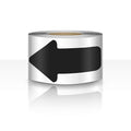 Arrow Floor Sticker Tape 2"×4" Arrow Floor Marking Sticker Sign 200 PCS Arrow Decal Tape Black