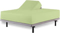 Top Split King Fitted Sheet Only for Adjustable beds, Split Down 28 inches from The Top, 600 Thread Count 100% Cotton Half Split Flex Head Fitted Sheet for Sleep Number Beds, Sage