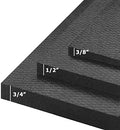American Floor Mats - Heavy Duty Stall Tiles - Stable/Horse Tiles - Thick, Durable Rubber Flooring Solid Black 1 Center Tile 3/8" Thick