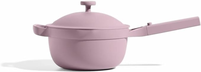 Our Place Mini Perfect Pot | 2.5 Qt Ceramic Pot with Lid & Spatula | Patented 8-in-1, PFAS-Free Nonstick, Non-Toxic Cookware | Induction & Oven-Safe up to 450°F | Lavender