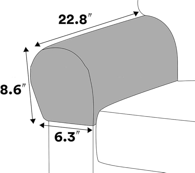 Comfortable Sofa Armrest Covers, Skin-Friendly Stretch Polyester Armrest Covers, Scratch Resistant Sofa Armrest Cover for Square Armrest/Curved Armrest/Reclining Armrest,Navy
