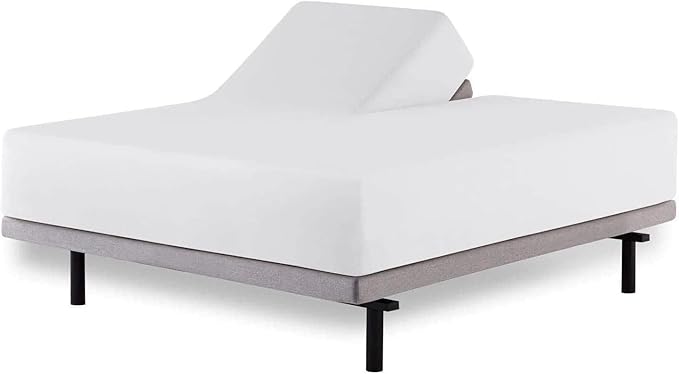 Top Split Queen Fitted Sheet Only for Adjustable beds, Split Down 34 inches from The Top, 600 Thread Count 100% Cotton Half Split Flex Head Fitted Sheet for Sleep Number Beds, White