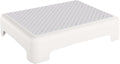 HBTower Step Stool, Mobility Step Stool for Adults & Seniors, Non-Slip Step Platform Indoor and Outdoor, Portable Step Riser, Safety Step for Car, Bedside, Office, Shower, Stairs, White