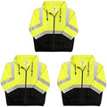 Lightweight High Visibility Hooded Jacket, 3 Pack, 3X-Large