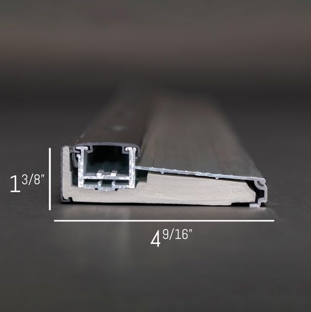 Adjustable Aluminum Threshold – Extra Short Width with Hidden Screws, Adapts to Any Height, Heavy-Duty for Residential & Commercial Use, Available in Multiple Sizes (Mill Finish, 36 inch)
