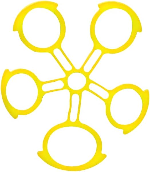 Hand Exerciser Ball and Finger Stretcher, Hand Grip Strengthener Trainer, Squeeze Balls, Wrist Pain Relief (Yellow)