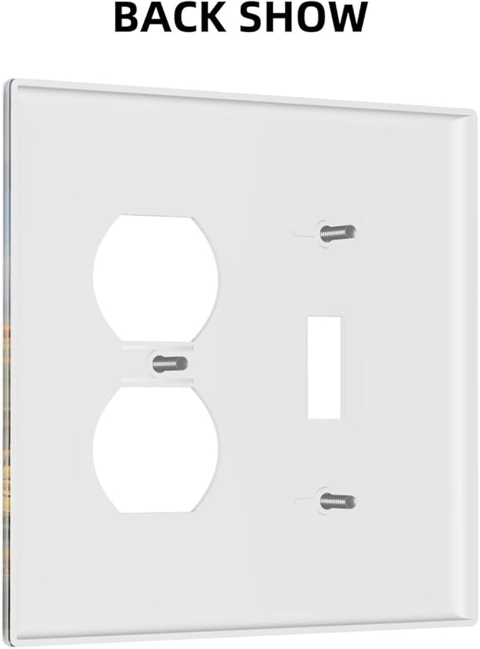 Wallplates Vintage Sunflower Highland Cow Rustic Art 1 Toggle 1 Duplex Switch Plate Electrical GFCI Faceplate Decorative Light Switch Covers for Bedroom Farmhouse Decor