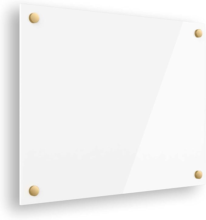 Ships Next Day, Made in USA - Acrylic Dry Erase Board | Non-Magnetic Dry Erase Board | Hanging Frameless White Board | Acrylic for Office, School and Home Walls | for Kids & Adults (White - 36x48)