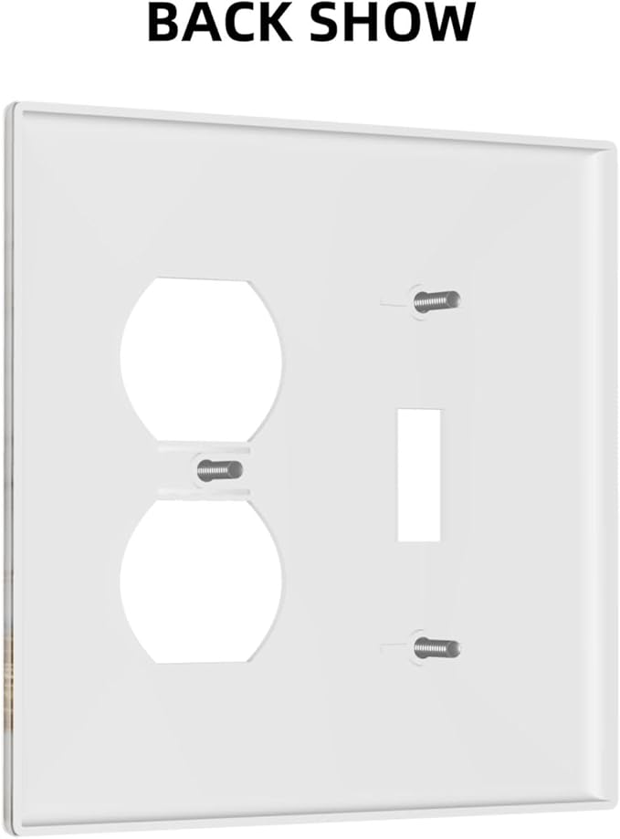 Gold Marble Shine Butterfly Abstract Modern Print Wallplates 1 Toggle 1 Duplex Switch Plate Electrical GFCI Faceplate Decorative Light Switch Covers for Bed Room Bathroom Decor