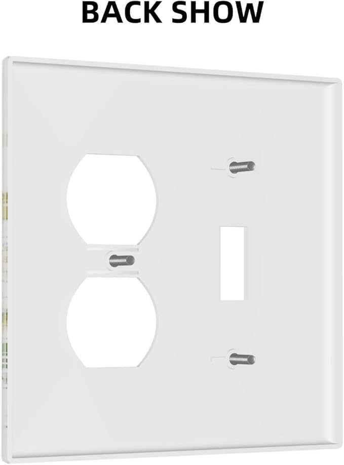 Wild Flower Dragonfly 2 Gang Toggle Outlet Light Switch Cover Plates Decorative Electric Outlet Covers Decorator Wall Switch Plate Receptacle Plug Covers 4.6 * 4.5 Inches