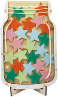 Magnetic Reward Jar, Geyrut Star Jar Reward Incentive Jars for Student Kids for Good Positive Behavior Home Classroom Responsibility Routine Training Management Tool with Colorful Stars