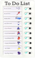 Chore Chart for Adults to do List My Chores Checklist Task Board Sliding Routine Chart for Kids, Memo Boards Slider Schedule DIY Detachable Daily Checklist Planning Table (1Pcs White to Do List)