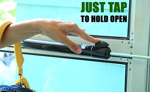 Touch 'n Hold Smooth Dual Door Closer System (Green) – Heavy-Duty - Touch-Button Hold Open Feature & Smooth Closing Motion - Storm & Security Door (Medium/Heavy Weight). New Door/Replace Old Unit