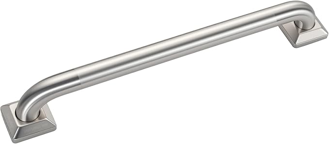 joyrain 500lb Capacity Stainless Steel Grab Bar - Heavy Duty Bathroom Safety Rail for Elderly, Anti-Slip Shower Handle, ADA Compliant (Peened, 12 inch)