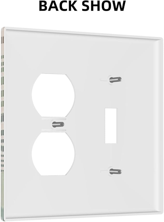 Wallplates Boho Tropical Plant Floral Pattern 1 Toggle 1 Duplex Switch Plate Electrical GFCI Faceplate Decorative Light Switch Covers for Bedroom Cabin Decor