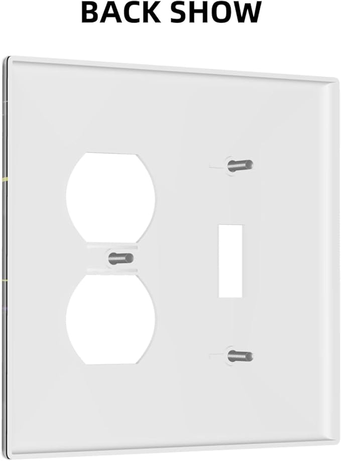 Classic Videogames Controller Black Splash Ink Colorful Wallplates 1 Toggle 1 Duplex Switch Plate Electrical GFCI Faceplate Decorative Light Switch Covers for Kids Room Nursery Decor