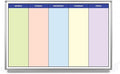Monday - Friday Schedule with Color Whiteboard - 60" x 40"