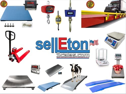 SellEton SL-924 Industrial/Warehouse Digital Medium General Purpose Crane Scale with LED Display Screen 1000 lb x 0.2 lb