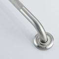 Anti Slip Shower Grab Bar, 18-Inch Toilet Textured Sturdy Hand Rail, Stylish Bathroom Armrest, Brushed Nickel Finish, Multi Function Assist Handle