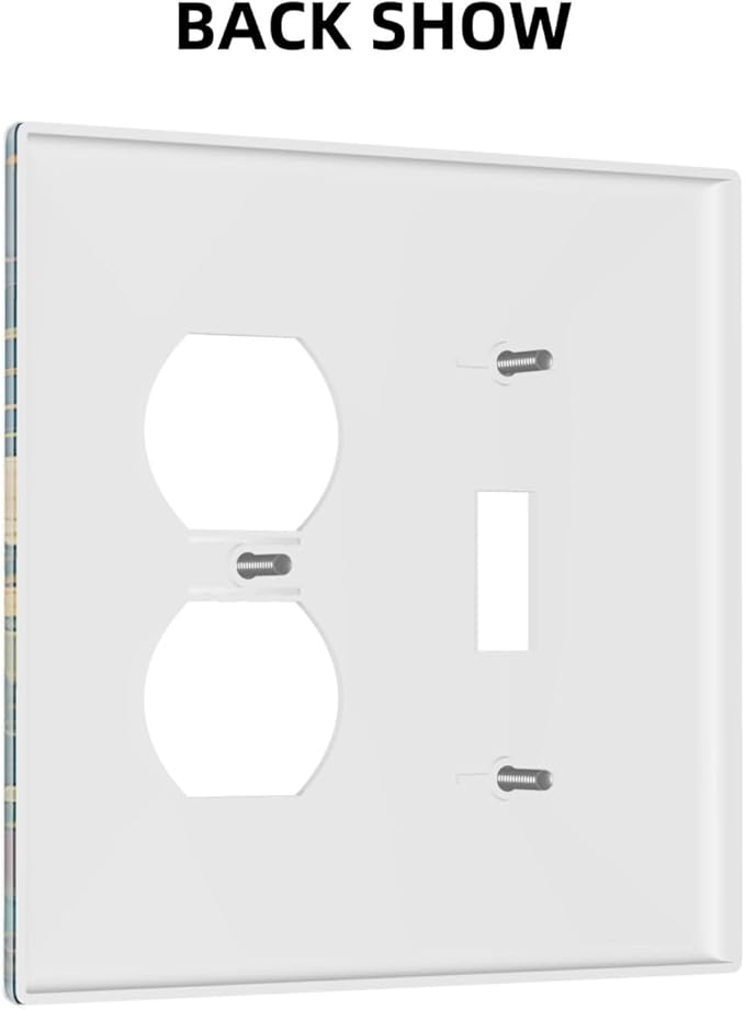 Wallplates Fantasy Sea World Sea Turtle Floral Plant 1 Toggle 1 Duplex Switch Plate Electrical GFCI Faceplate Decorative Light Switch Covers for Kids Room Nursery Decor
