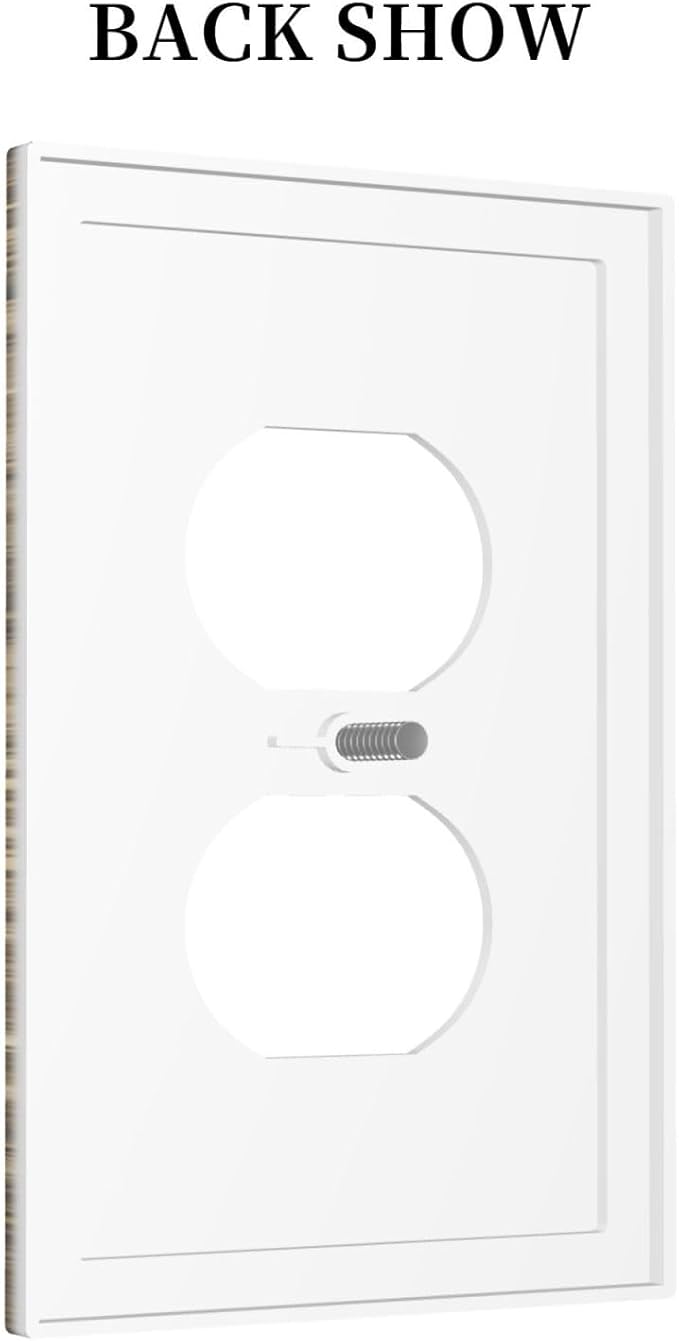 Outlet Covers Vintage Cabin Wildlife Animal Bear Eagle Forest 1 Gang Duplex Wall Plate Decorative Switch Plates Electrical Receptacle Faceplate Light Switch Cover for Farmhouse Bedroom Decor