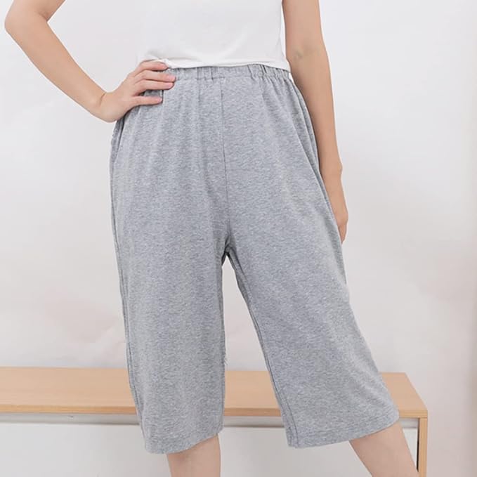 WEEOATAR Bedridden Patient Clothing,Full Open Post Surgery Pants,Patient Care Trousers,Disability Clothing with Zippers for Easy Access,Post-op Pants Suit for Fracture,Disable,Elderly(Grey,M)