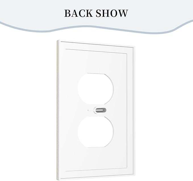 Outlet Covers Boho Beige Navy Blue Medallion Decorative 1 Gang Duplex Light Switch Cover Plate Receptacle Wall Plate Electrical Switch Plate Covers for Country Bathroom Bedroom Decor