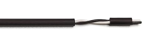 16AWG 2 Conductor Wire Cable (UL2464) - High Flexible Tinned Copper Unshielded Alarm Security Burglar LED Power - for Low Voltage Installations (Matte Black 25FT)