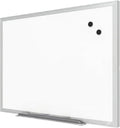 TRU RED Steel Magnetic Whiteboard | Dry Erase Board for Wall, White Board with Satin Frame, 2 ft x 2 ft