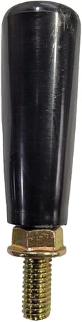 Revolving Handle M8 * P 1.25mm, L- 3.15" Turnning Knob Grip, Metric Thread Screw, Rotating Swivel Handwheel with Fixing Nut, Black Plastic 1 Set for Trailer-boat Jack Hose Reel, Table Saw Adjustment