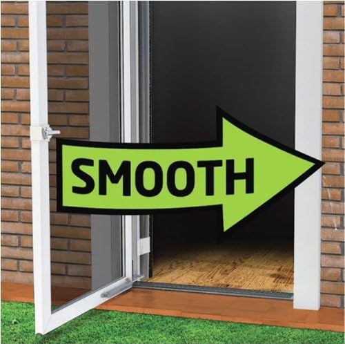 Touch 'n Hold Smooth Door Closer - Single Kit (Almond) - Standard-Duty Door Closer with Touch-Button Hold Open Feature & Smooth Closing Motion – for (Medium & Lightweight) Storm, Screen Doors.