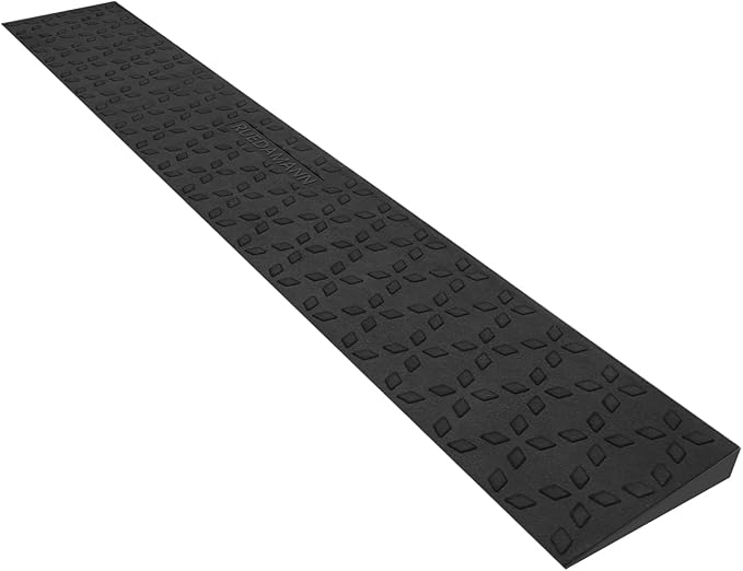 Ruedamann 0.8" Rise Threshold Ramps for Doorways, Sturdy Rubber Threshold Ramp, Non-Slip Ramp for Wheelchair for Home, Adjustable and Cuttable for Wheelchairs, Scooters, Sweepers, Curbs