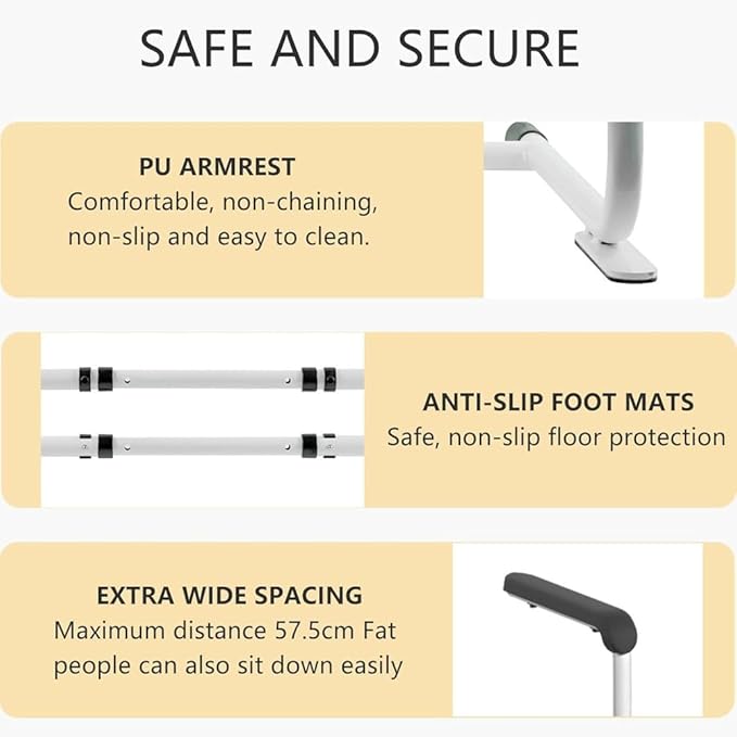Couch Stand Assist Rail Mobility, Height & Width Adjustable Chair Lift Assist Devices for Seniors, Mobility Standing Aid for Disabled, Patients, Seniors