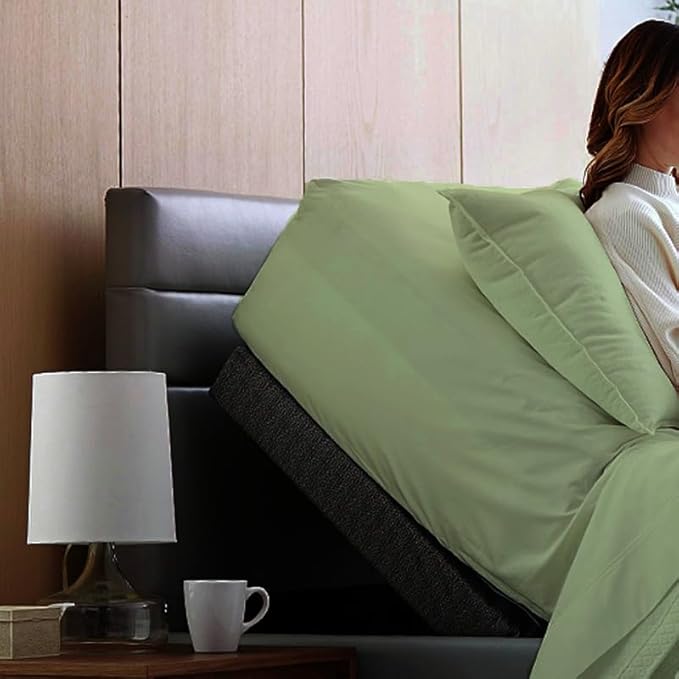 Top Split King Fitted Sheet Only for Adjustable beds, Split Down 34 inches from The Top, 600 Thread Count 100% Cotton Half Split Flex Head Fitted Sheet for Sleep Number Beds, Sage