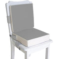 Booster Seat for Dining Table, PU Anti-Scratch Easy Cleaning Kids Toddler Booster Seat for Table, Portable Travel Increasing Cushion for Chair - Light Grey
