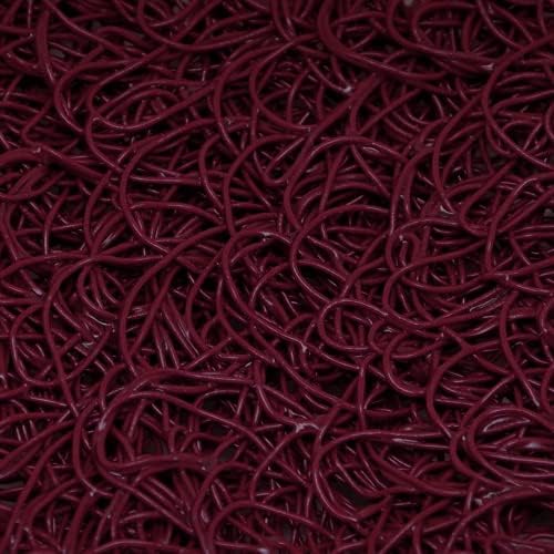 American Floor Mats Vinyl Mesh Heavy-Duty Entrance Burgundy 4' x 8' Scraper Mat Without Backing/Borders - Drainable
