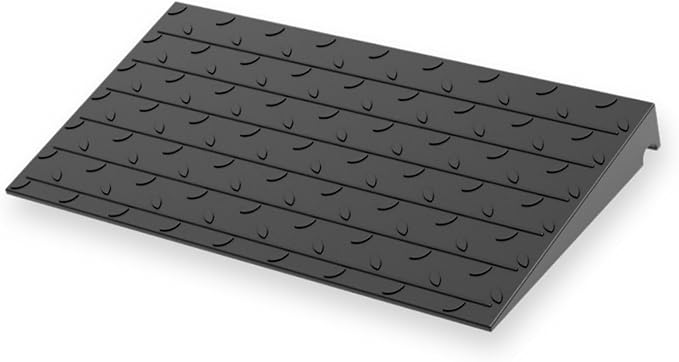 BESEA 2" inch Threshold Ramp Rubber Wheelchair Ramp, No-Slip Surface 3000 Lbs Load Capacity for Home Doorways Driveways Curb
