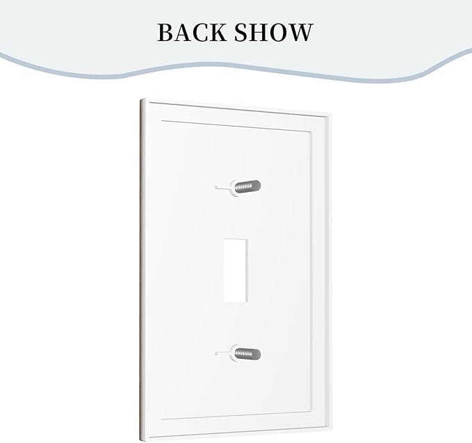 Decorative Light Switch Covers Rustic Farmhouse Brown Wood Barn Door 1 Gang Light Switch Cover Plate Single Toggle Wall Plate Outlet Covers Wall Plate Dimmer Faceplate for Bathroom Decor
