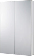 Fine Fixtures Bathroom Medicine Cabinet, Aluminum, Recessed/Surface Mount, 24" x 36", Right/Left Hinged, Mirrored Interior
