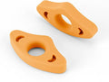 Book Page Holder, 2 Pack Breathable Silicone Thumb Page Holder for Reading, Ideal Book Reader Gifts and Reading Accessories (Small Size, Orange)