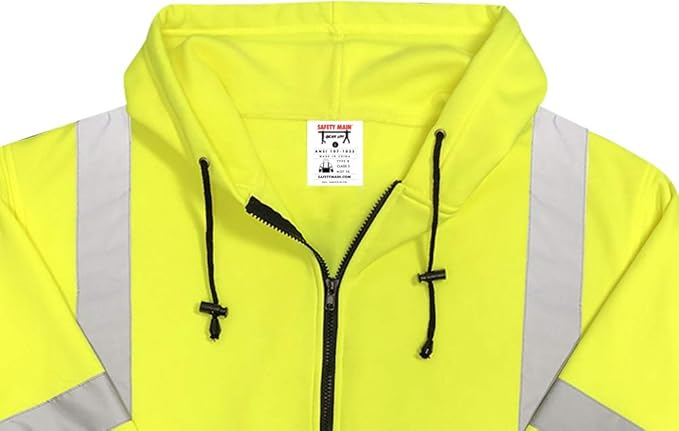 Lightweight High Visibility Hooded Jacket, 10 Pack, 3X-Large