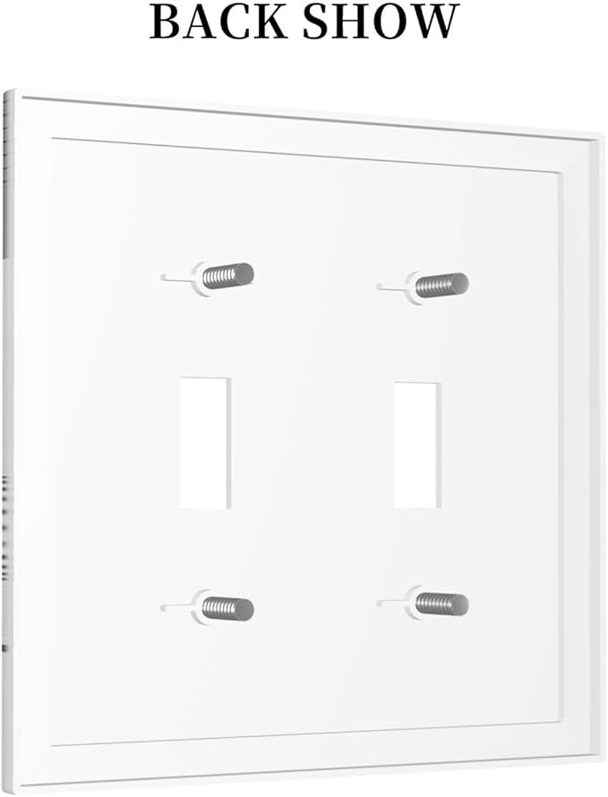 Decorative Switch Plates Sage Green Boho Nature Art Minimalist Geometric Plant 2 Gang Double Toggle Outlet Light Switch Cover Wall Plate Electrical Faceplate for Bedroom living Room Decor