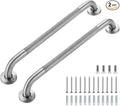 Grab Bars for Shower, 2 Pack 20-Inch Anti Slip Shower Handles for Elderly, Stainless Steel Handicap Grab Bars for Bathroom, Toilet (Brushed Nickel, 1" Diameter)