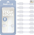 Child Safety Strap Locks (8 Pack) Baby Proof Cabinets, Drawers, Fridge, Toilet & Trash Cans – 3M Adhesive Childproof Locks – Jool Baby