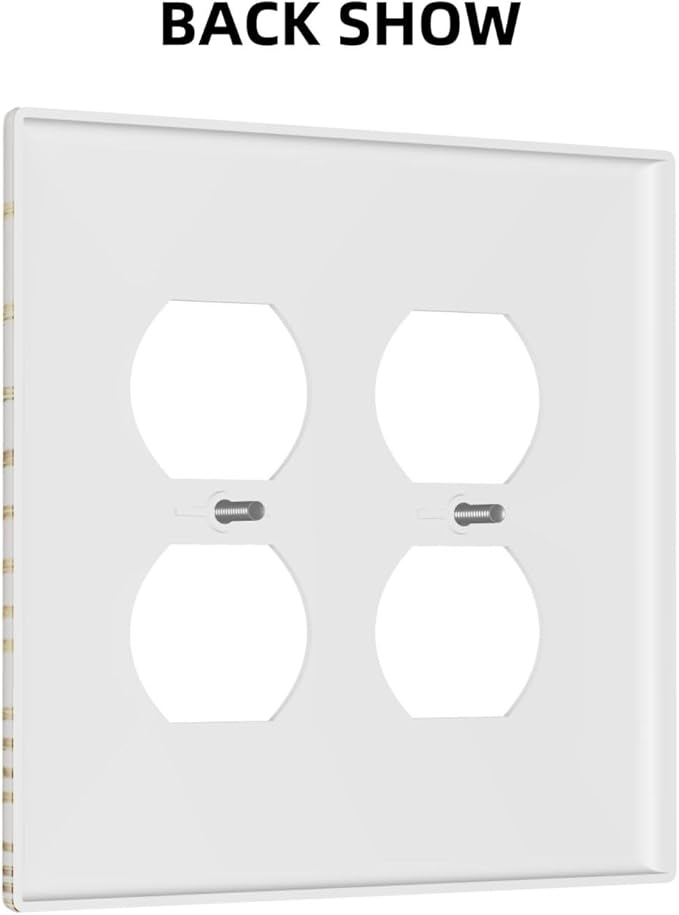 Mid Century Boho Golden Sun Sunrise Sunset Outlet Covers 2 Gang Double Duplex Decorative Light Switch Covers Electrical Wallplates Socket Faceplate for Bed Room Living Room Decor